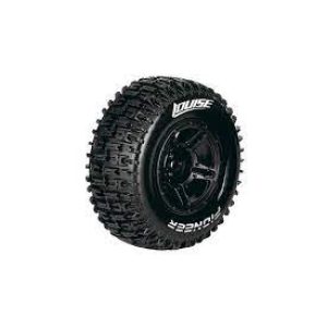 Ruote SC-Pioneer SOFT su cerchio 2.2/3.0 neri 12mm (2) LOUISE 1/10 Short Course - TRX Slash 2WD hi/4WD v/h *J*