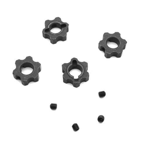 Wheel Hexes (12mm, steel, lightened, 4pcs)