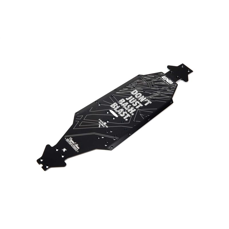 Aluminum Chassis CNC 7075 T6 LWB Black: EXB