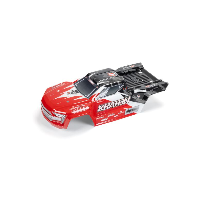 Painted Decaled Trimmed Body Red/Black: Kraton 4x4