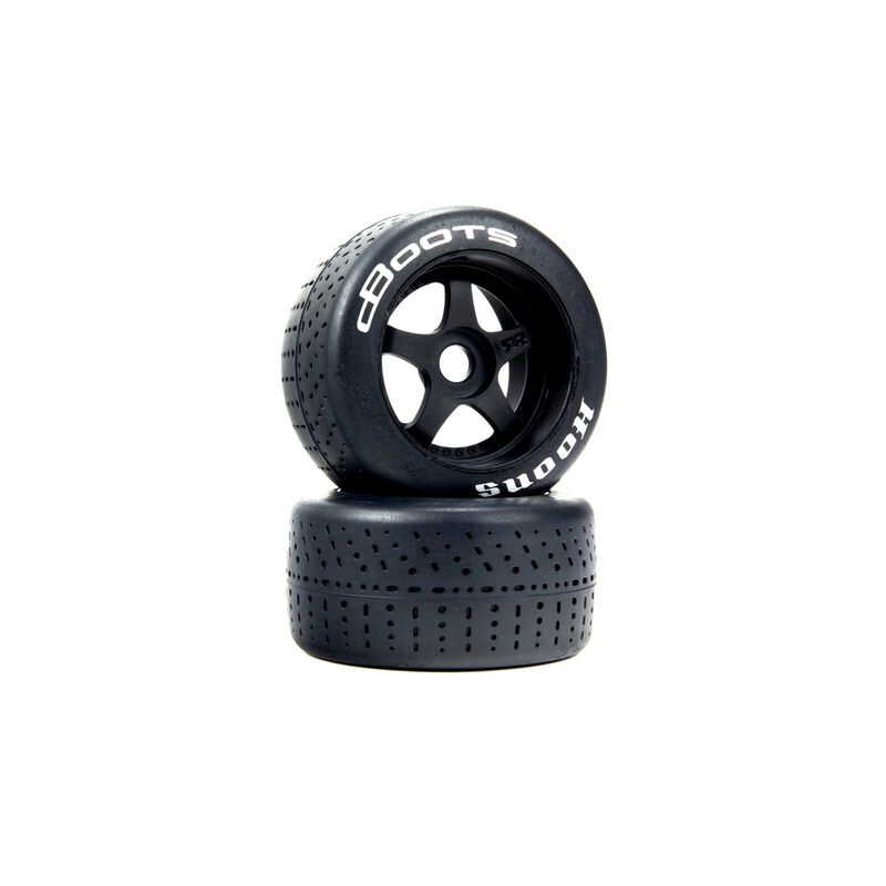 dBoots Hoons 53/107 2.9 Pre-Mounted Belted Tires White 17mm Hex 5-Spoke (2)