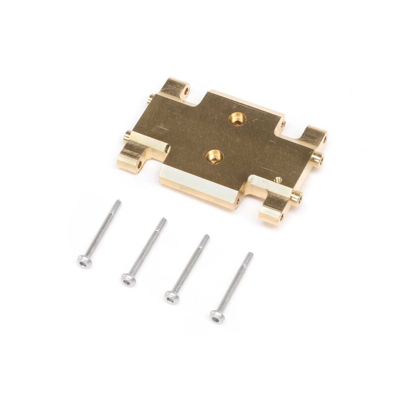 Chassis Skid Plate Brass: AX24