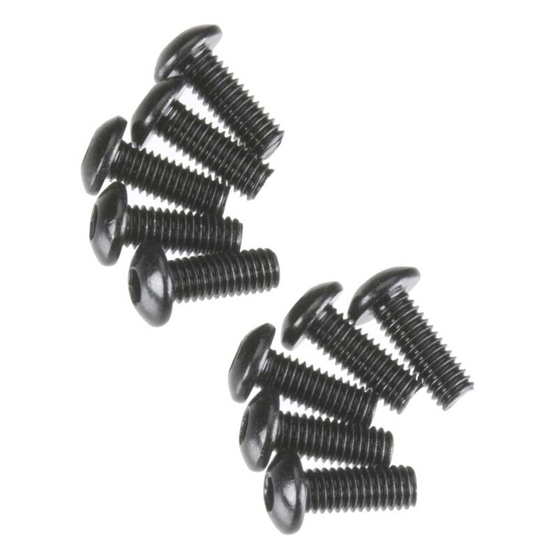 Hex Socket Button Head M3x8mm Black Oxide (10)