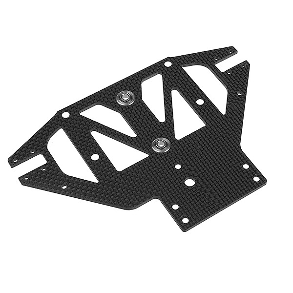 CORALLY FRONT LOWER SUSPENSION PLATE SSX8R 3K CARBON SPHERIC