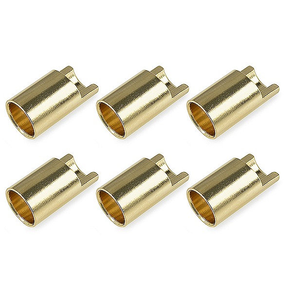 CORALLY BULLIT CONNECTOR 6.5MM FEMALE GOLD PLATED ULTRA LOW