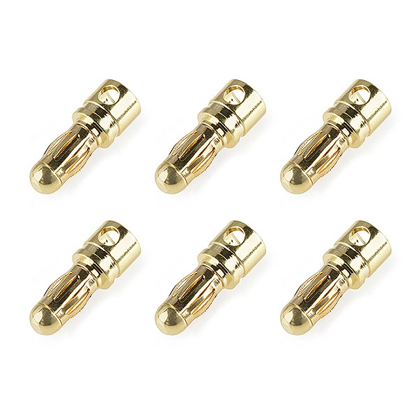 CORALLY BULLIT CONNECTOR 3.5MM MALE SPRING TYPE GOLD PLATED