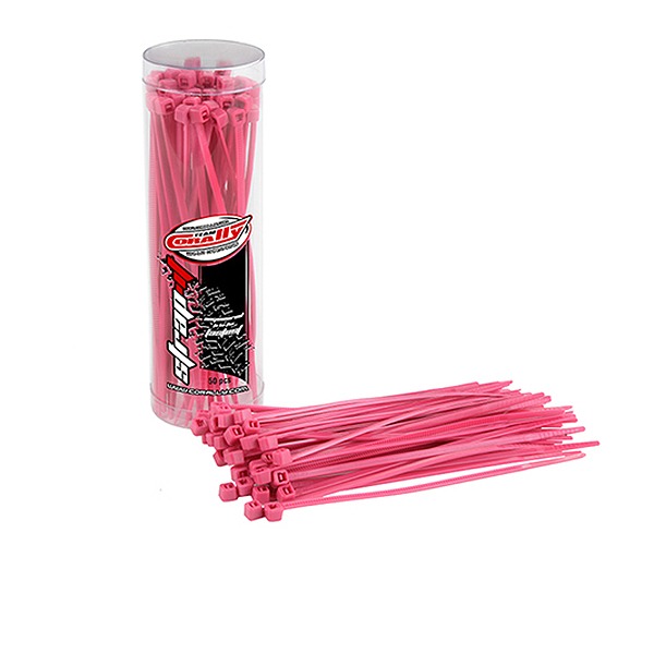 CORALLY STRAPIT CABLE TIE RAPS PINK 2.5X100MM 50 PCS