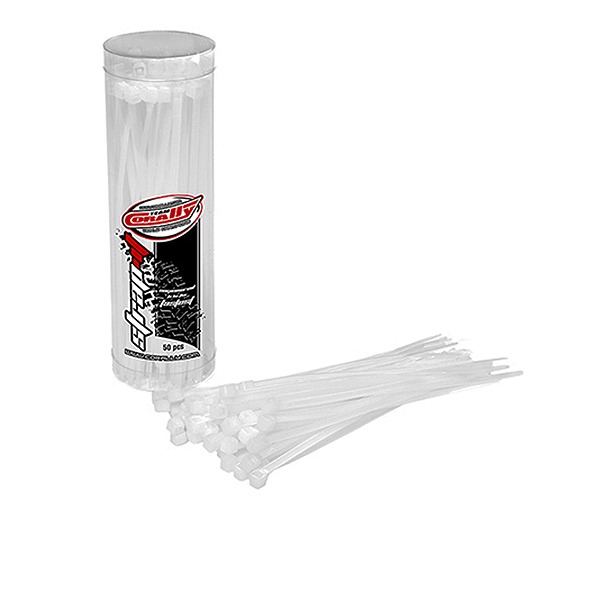 CORALLY STRAPIT CABLE TIE RAPS NATURAL 2.5X100MM 50 PCS