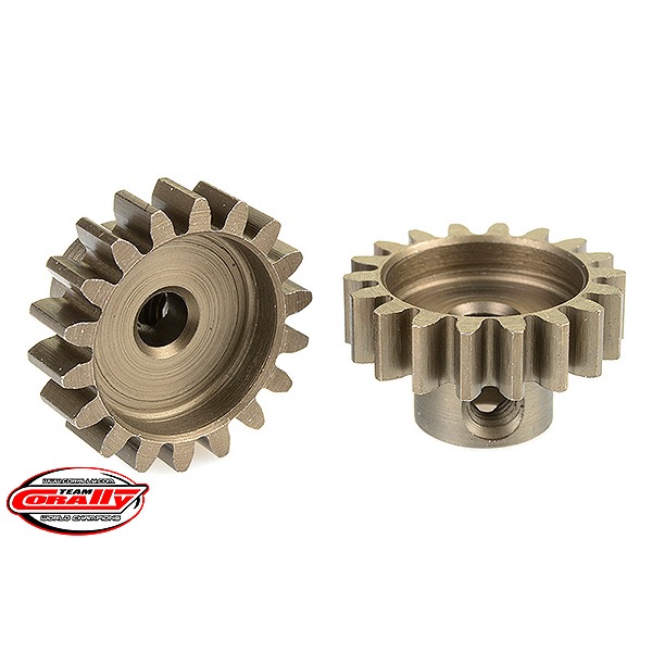 CORALLY 32 DP PINION SHORT HAR DENED STEEL 18 TEETH SHAFT DIA