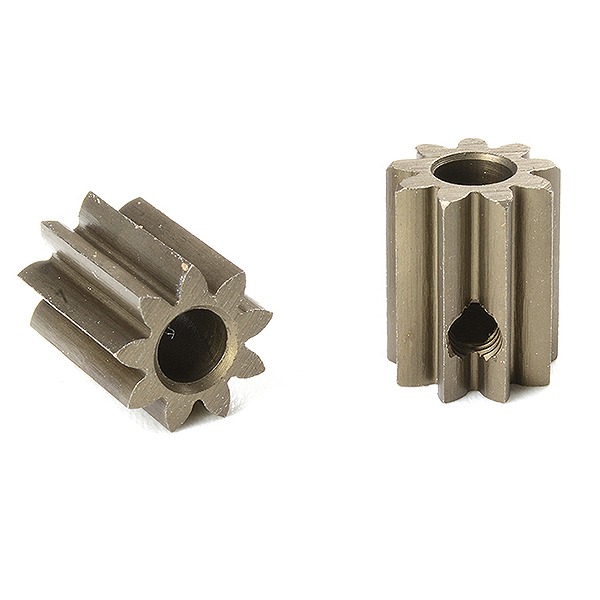 CORALLY M0.6 PINION SHORT HARD ENED STEEL 9 TEETH SHAFT DIA.