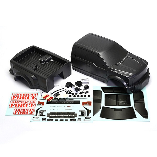 CEN FORD F-450 SD COMPLETE BODY SET (GREY TITANIUM) - (CEN-CD0901)