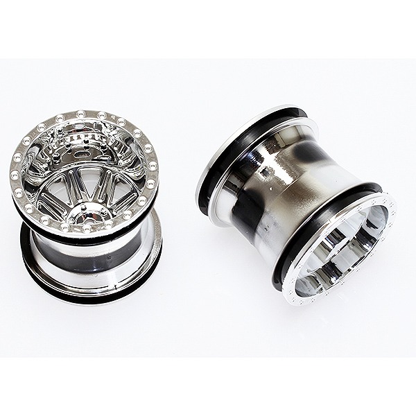CEN MONSTER TRUCK WHEEL (CHROME) 2.2 X 2.4" - (CEN-CQ0603)