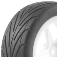 FASTRAX 1/10TH MOUNTED BUGGY TYRES LP 'ARROW' FRONT