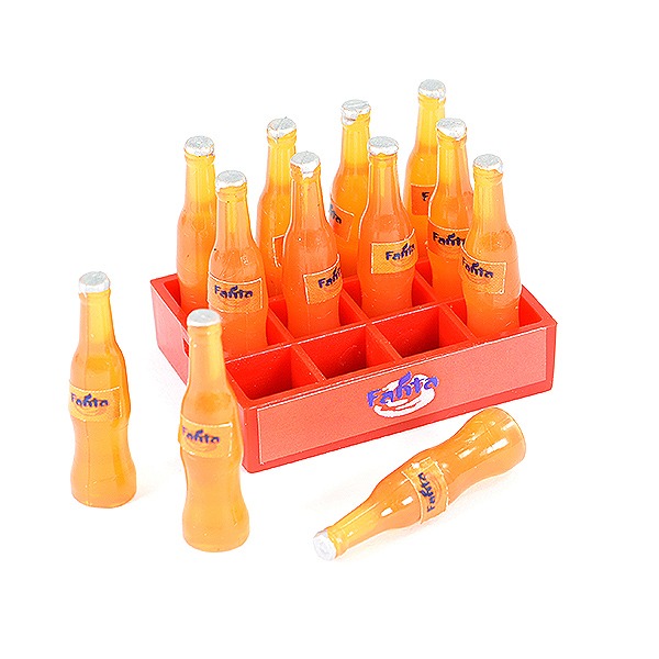 FASTRAX SCALE SOFT DRINK CRATE W/BOTTLES orange drink