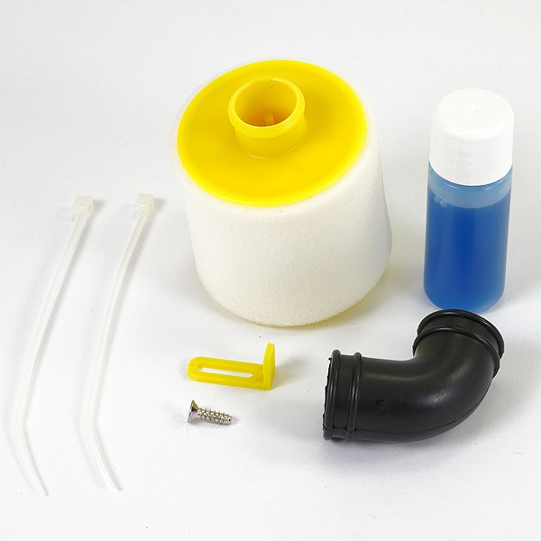 FASTRAX 1/8TH AIR FILTER w/OIL RE-BUILDABLE - YELLOW