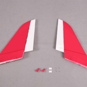 FMS 90MM SUPER SCORPION VERTICAL STABILIZER RED