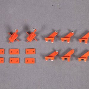 FMS 90MM SUPER SCORPION CONTROL HORNS ORANGE