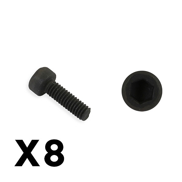 FTX OUTBACK FURY COLUMN HEX SELF TAPPING 2.5X8MM SCREW (8)