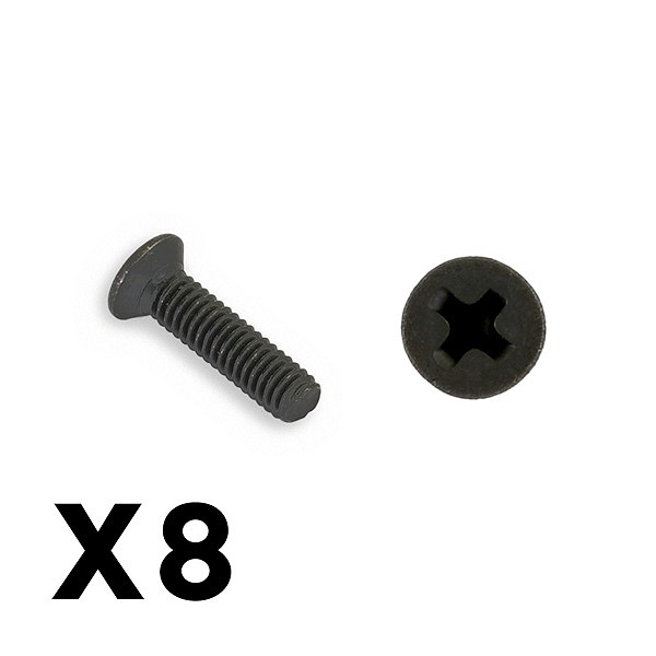 FTX OUTBACK FURY COLUMN HEX SELF TAPPING 2.5X10MM SCREW(8)