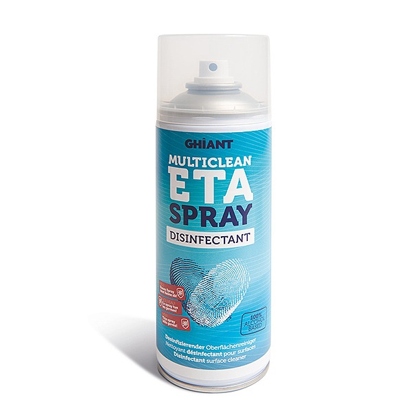 GHIANT ETA MULTI CLEAN SPRAY 400ml 100% ALCOHOL BASED - (GH-ETA)