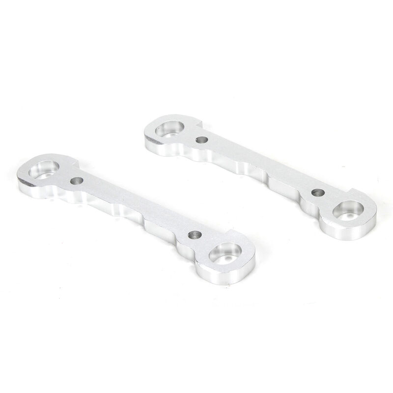 Front Hinge Pin Braces Aluminum Silver (2)