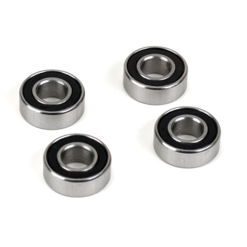 5x11x4 Rubber Sealed Ball Bearing (4): 8X 8XE