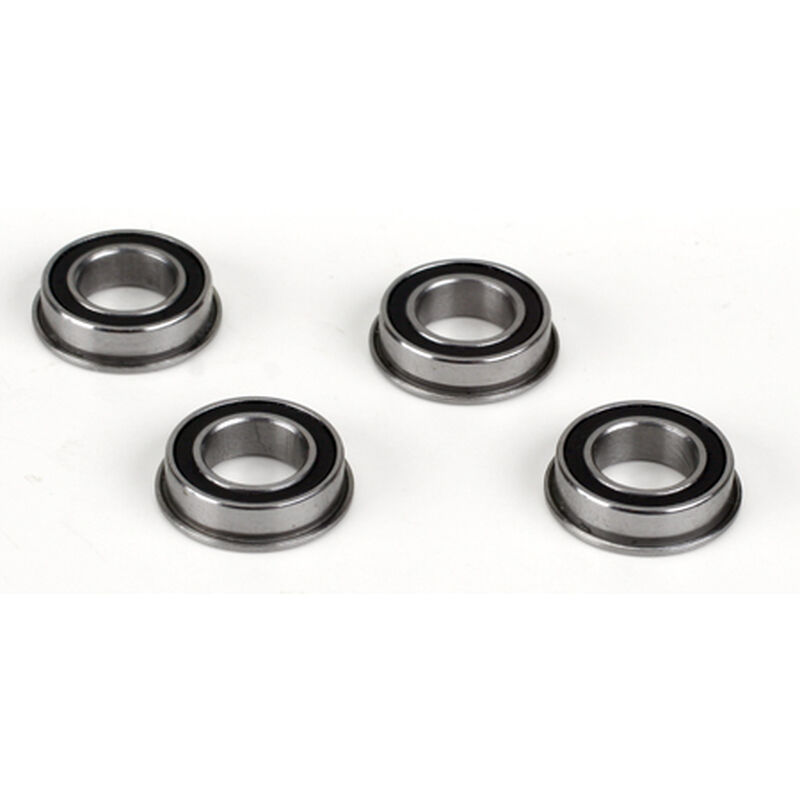 8x14x4 Flanged Rubber Seal Ball Bearing (4): 8X 8XE