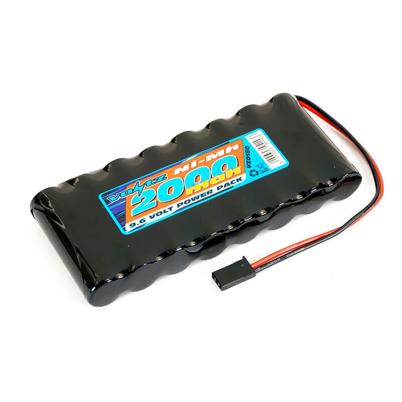 VOLTZ TX FLAT BATTERY 9.6v 2000MAH w/CONNECTOR - (VZ0180)