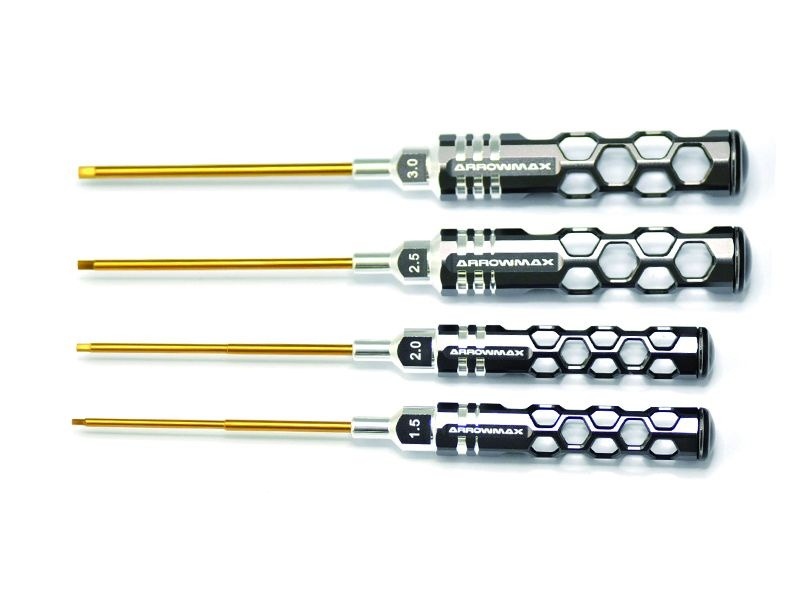 CACCIAVITE ESAGONALE SET 1.5 2.0 2.5&3.0x100MM 4-teilig Honeycomb ARROWMAX (NEW Honeycomb Tools)