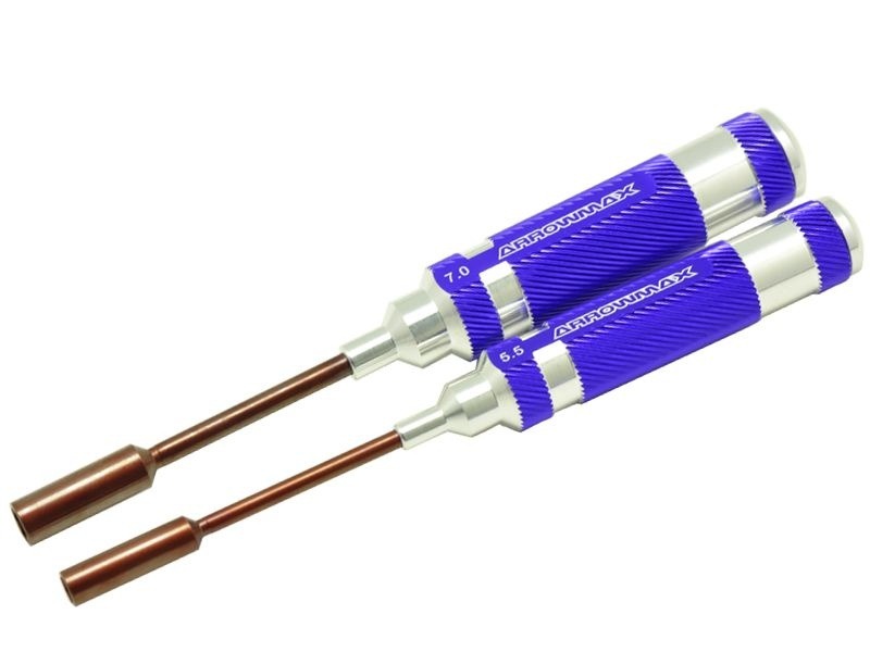 NUT DRIVER SET 5.5 & 7.0 X 100MM - 2-teilig ARROWMAX (PURPLE Tools)