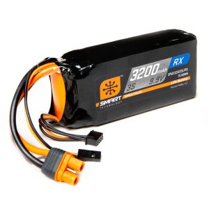 9.9V 3200mAh 3S 15C Smart LiFe ECU Battery: Universal Receiver IC3
