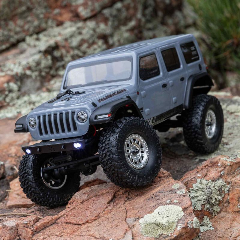1/24 SCX24 Jeep Wrangler JLU 4X4 Rock Crawler Brushed RTR Gray