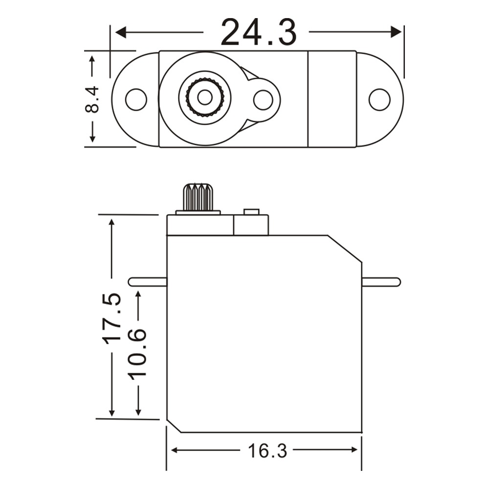 JX SERVO - 2g plastic gear servo