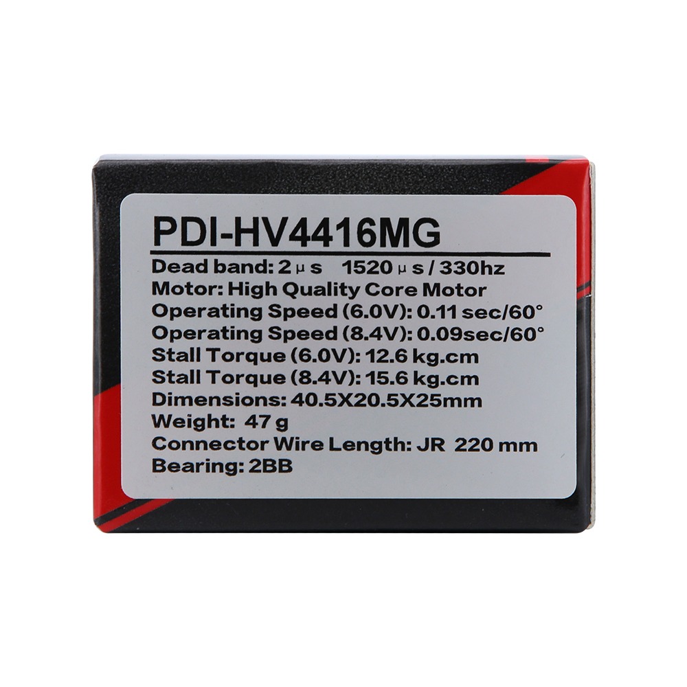 JX SERVO PDI-HV4416MG - 15.6kg.cm - 0.9s Ingranaggi in Metallo - Low Profile - immagine 4