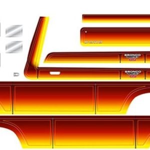 SET DECALS "SUNSET" PER FORD BRONCO