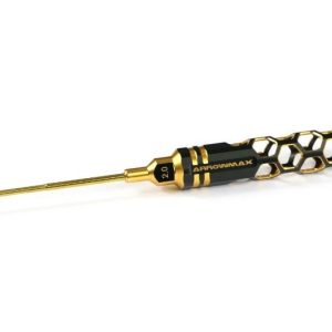 Ball Driver Hex Wrench 2.0 X 100mm Black Golden ARROWMAX (Honeycomb Tools Black Golden)