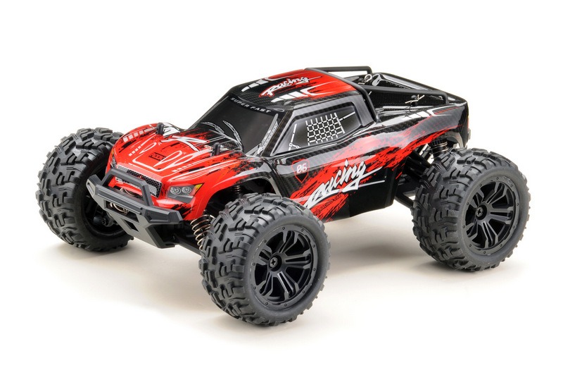1:14 4WD High-Speed Truck RACING black/red RTR