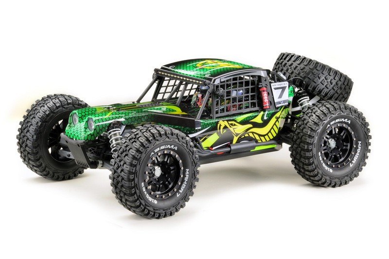1:7 Rock Racer "MAMBA 7" GREEN-VERSION 6S BL RTR