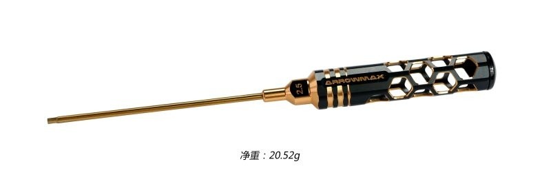 CACCIAVITE ESAGONALE 2.5 X 120mm Black Golden ARROWMAX (Honeycomb Tools Black Golden)