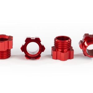 Mozzi Dadi per Cingoli 8880 alluminio Rosso (4)