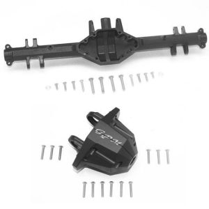 ALLOGGIAMENTO ASSE POSTERIORE IN ALLUMINIO (CON SUPPORTO) -SET 28 PEZZI nero GPM TRX UDR