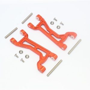 BRACCI SUPERIORI ANTERIORI/POSTERIORI IN ALLUMINIO -SET 14 PEZZI arancione GPM TRX 1/10 MAXX
