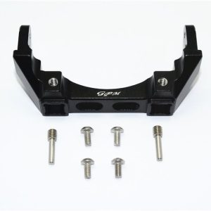 MONTAGGIO PARAURTI POSTERIORE IN ALLUMINIO -SET 7 PEZZI nero GPM TRX TRX4 DEFENDER