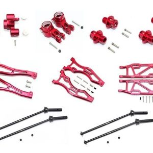 ALU F upr+lwr ARMS R lwr ARMS F+R KNKLE ARMS CVD13 HEX 56PCS GPM ARRMA 1/8 KRATON OUTCAST NOTORIUS rosso