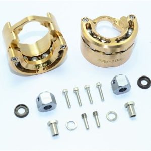PESO ASSE RUOTA A PENDOLO IN OTTONE + ESAGONALE DA 9 MM -16 PZ GPM TRX TRX4 DEFENDER TRX6
