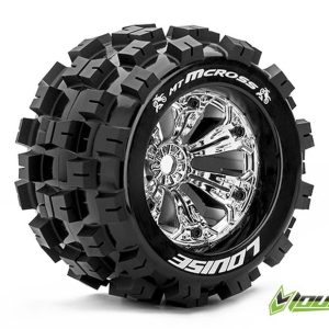 MT-MCross SOFT su cerchio 3.8 cromato 17mm (1/2 offset) (2) LOUISE 1/8 Monster Truck (cerchio L70xH97mm)