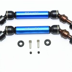 TRASMISSIONE CVD ANTERIORE IN ACCIAIO+ALU CON RUOTA 12MMX6MM HEX1PR SET GPM TRX 1/10 SLASH 4x4 STAMPEDE 4x4 blu