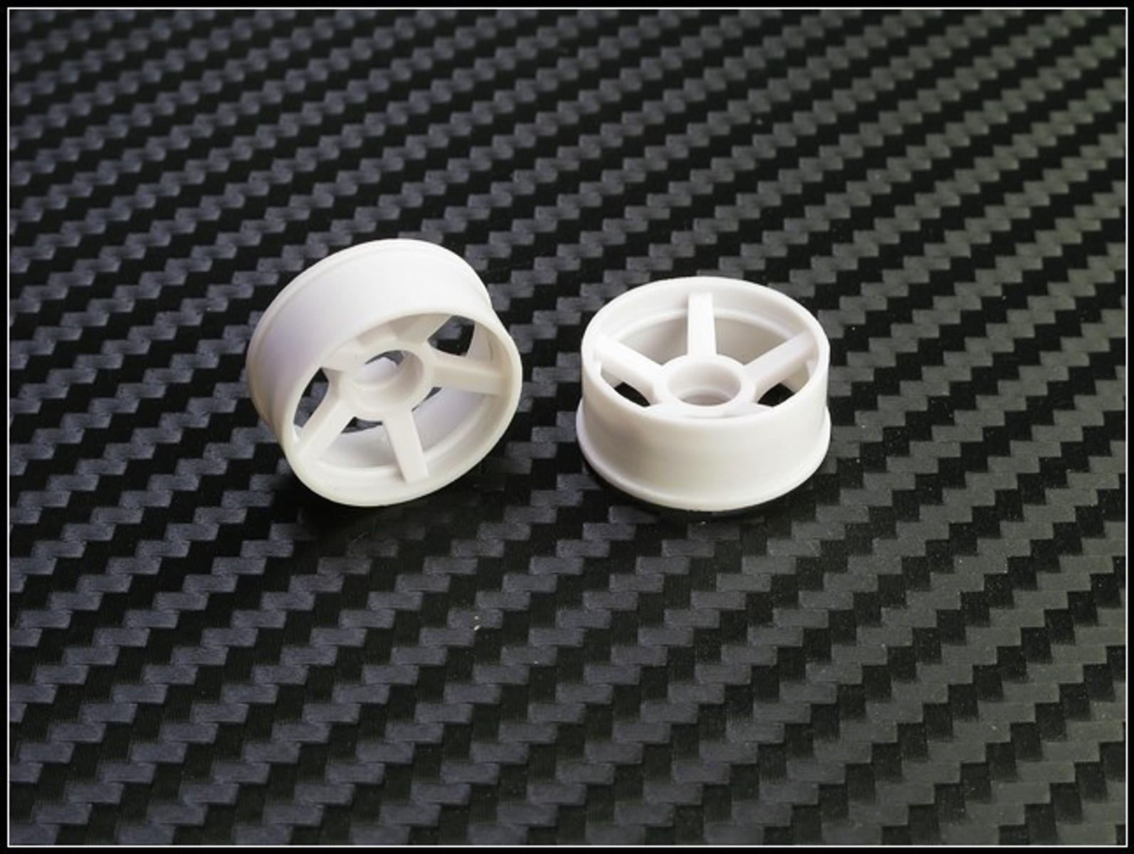 205WF3 / PN cerchi bianchi / anterioriE +3 / D 20mm / Mini-Z 2WD Machine Cut 5 Spoke Front Whe
