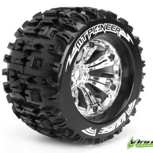 MT-Pioneer SOFT su cerchio 3.8 cromato 17mm (1/2 offset) (2) LOUISE 1/8 Monster Truck (cerchio L70xH97mm)