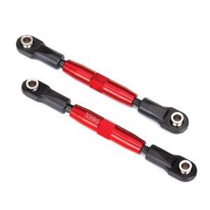 Tiranti camber anteriori anodizzati Rossi alluminio 7075-T6 83mm (2)
